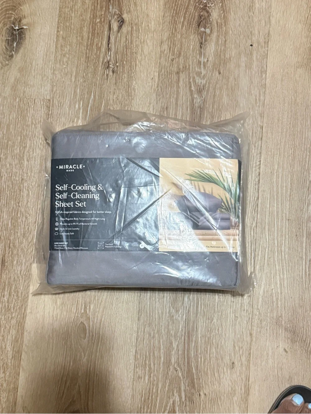 Miracle Made Self-Cooling & Self-Cleaning Sheet Set - Gray Full Size